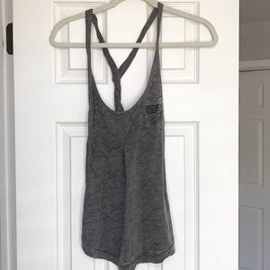 Obey Tank Top Retro gray with low back